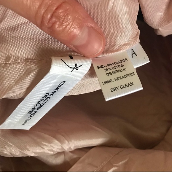 Ann Taylor LOFT pink mini skirt black womens sz 6 textured fully lined shimmery - Picture 7 of 12